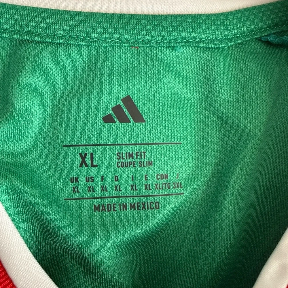 Men's adidas Santiago Gimenez #11 2026 Mexico Home WC Jersey Sz XL - Green NWT - Picture 4 of 9